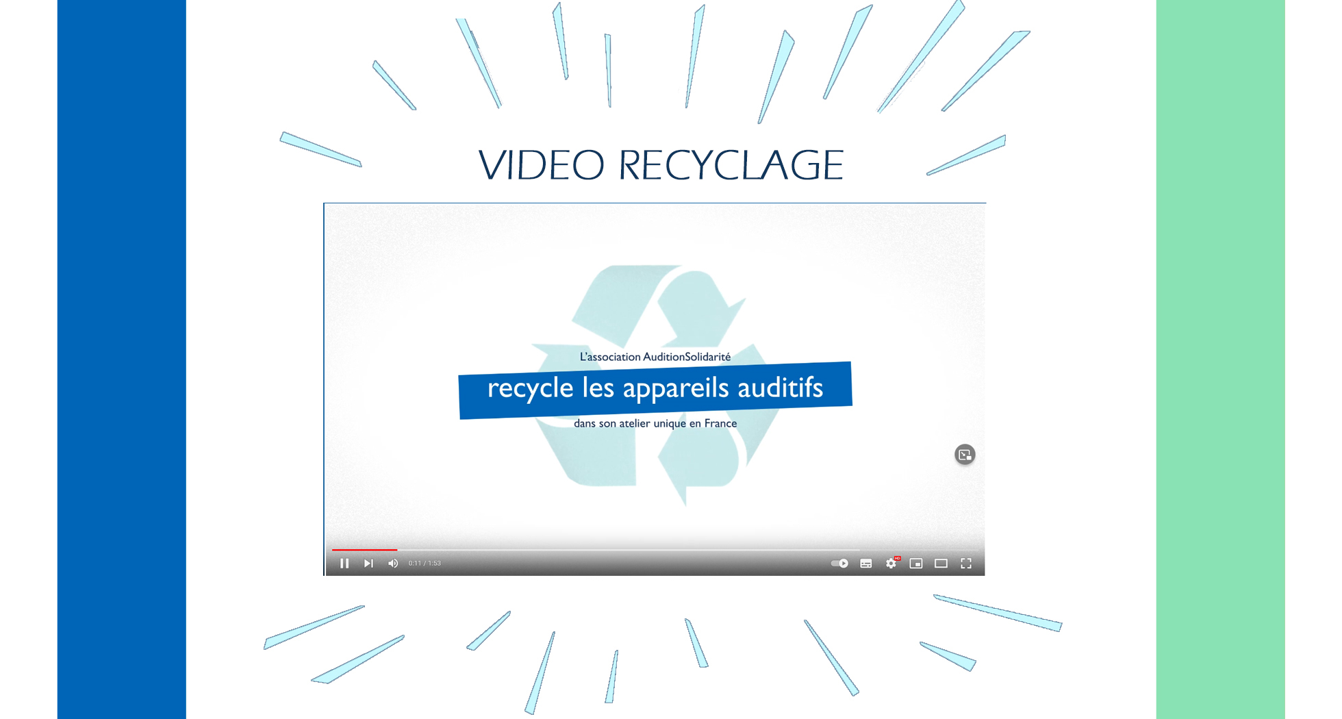 Nouveau : vidéo sur le recyclage des appareils auditifs